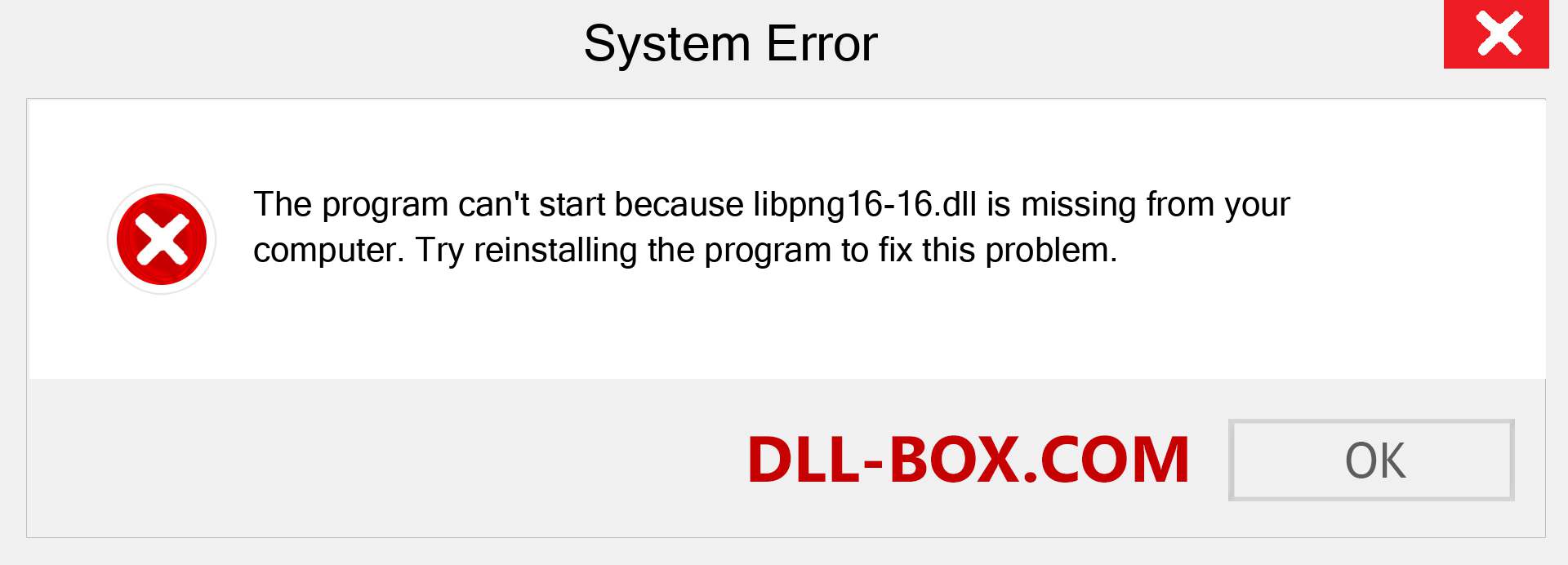  libpng16-16.dll file is missing?. Download for Windows 7, 8, 10 - Fix  libpng16-16 dll Missing Error on Windows, photos, images